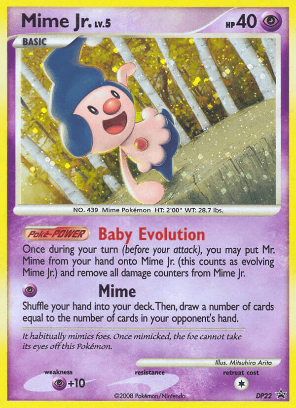 Carta Pokémon Mime Jr. DP22
