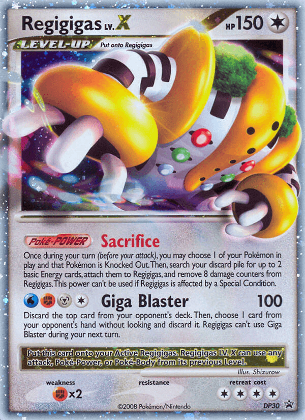 Carta Pokémon Regigigas LV.X DP30