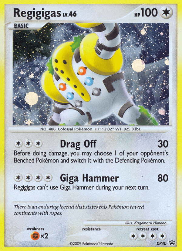 Carta Pokémon Regigigas DP40 de DP Black Star Promos