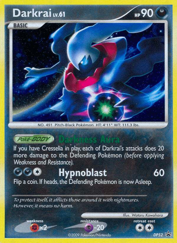 Carta Pokémon Darkrai DP52 de DP Black Star Promos