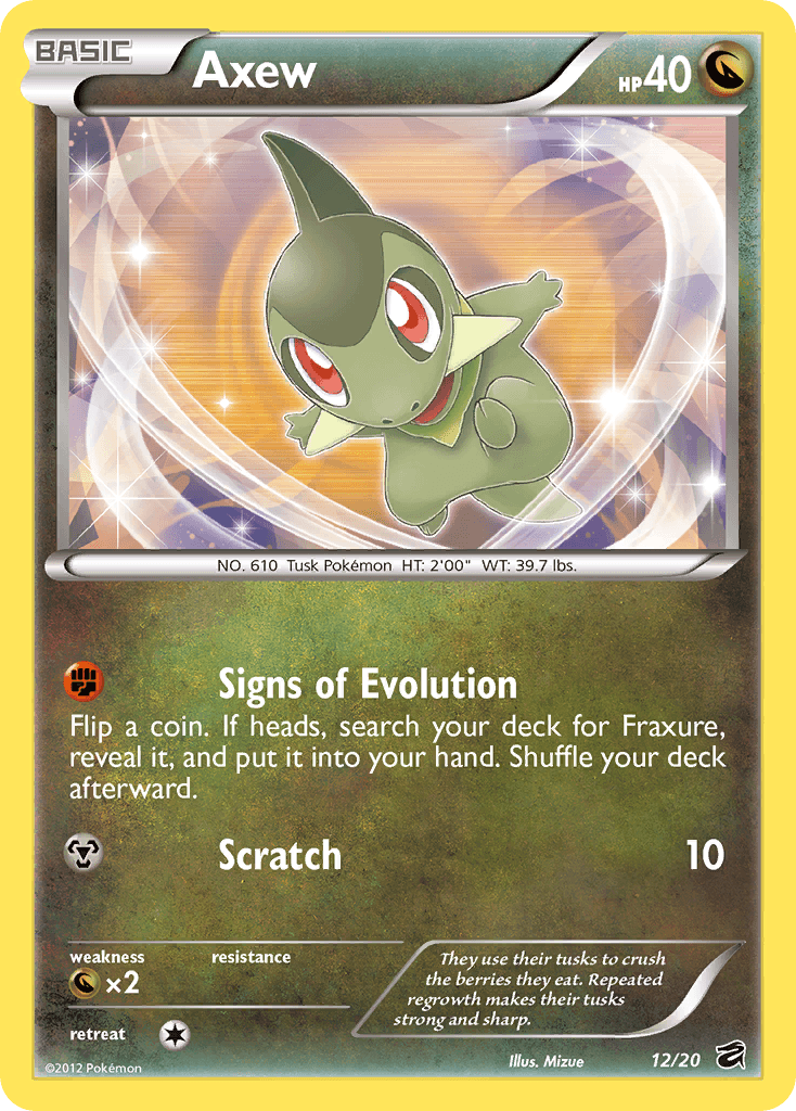 Carta Pokémon Axew 12