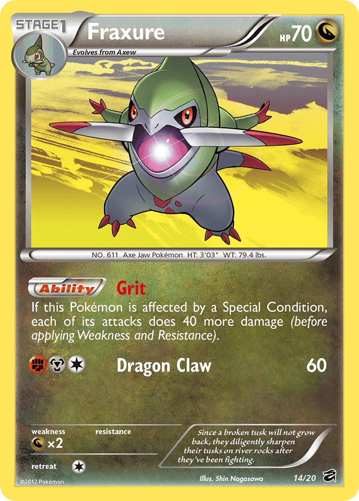 Carta Pokémon Fraxure 14