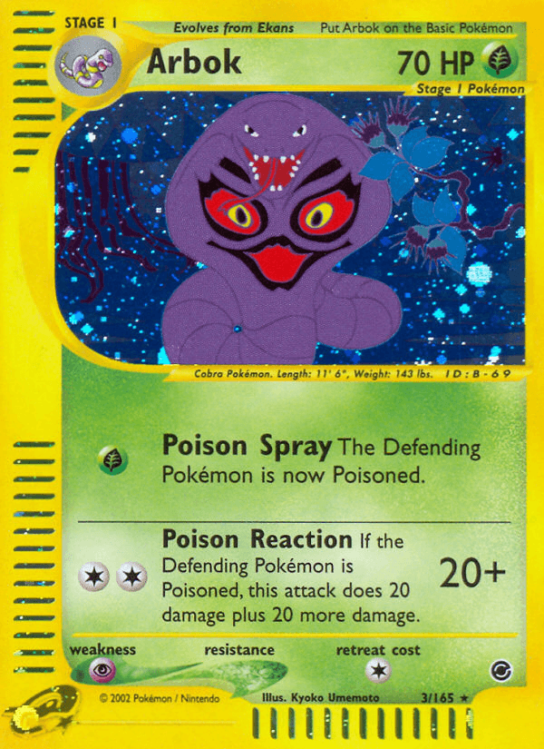 Carta Pokémon Arbok 3