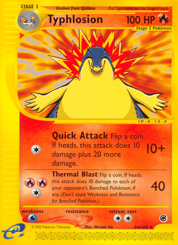 Carta Pokémon Typhlosion 64