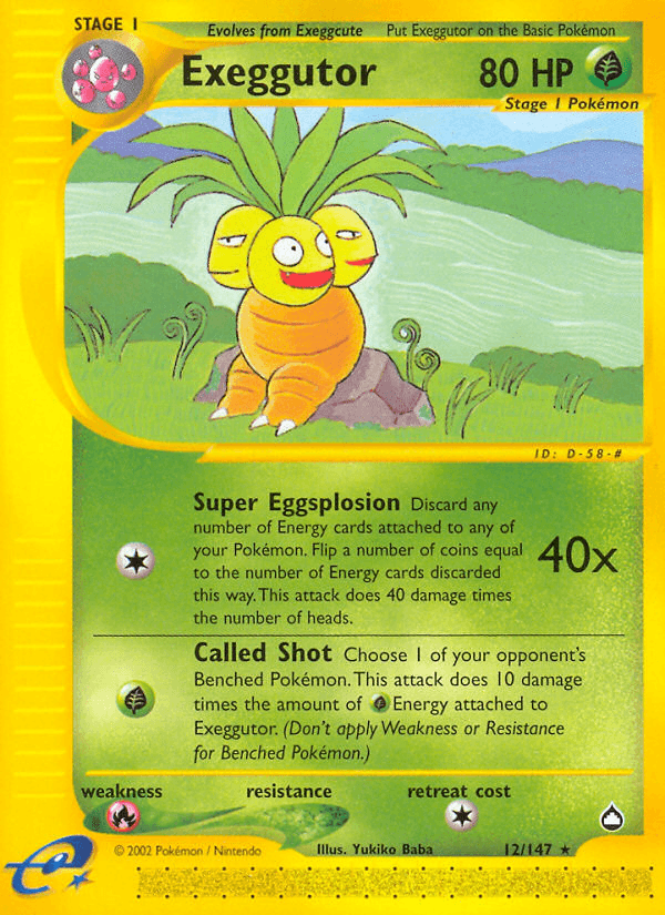 Carta Pokémon Exeggutor 12