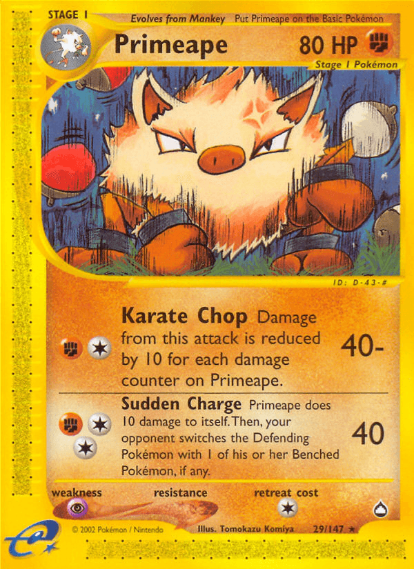 Carta Pokémon Primeape 29