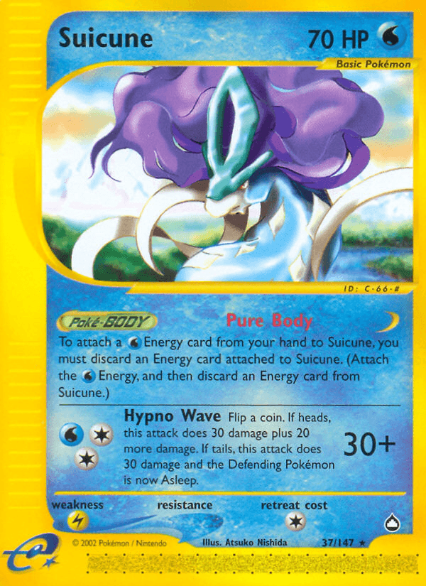 Carta Pokémon Suicune 37