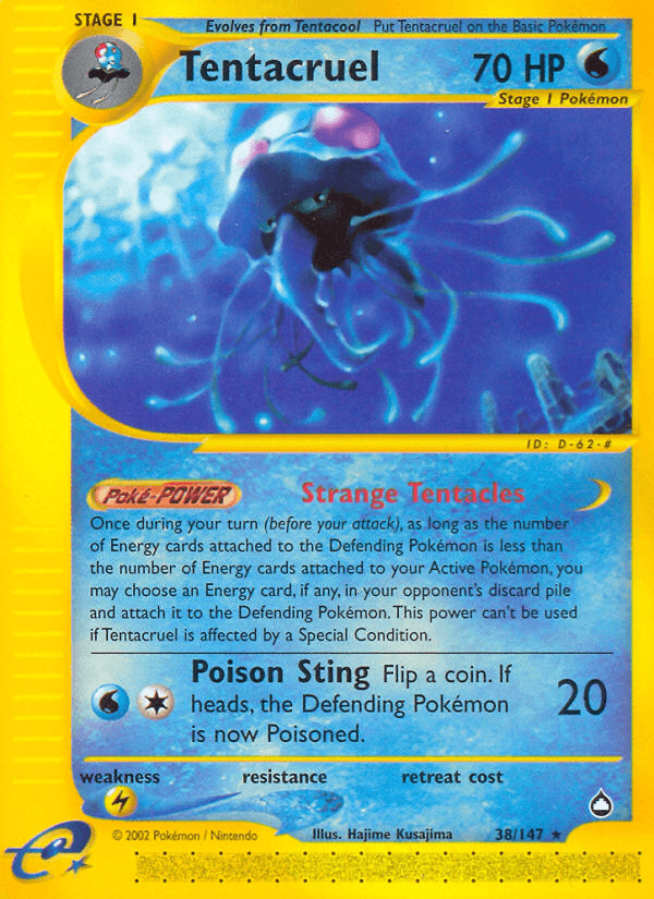 Carta Pokémon Tentacruel 38
