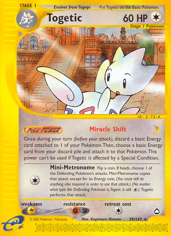 Carta Pokémon Togetic 39