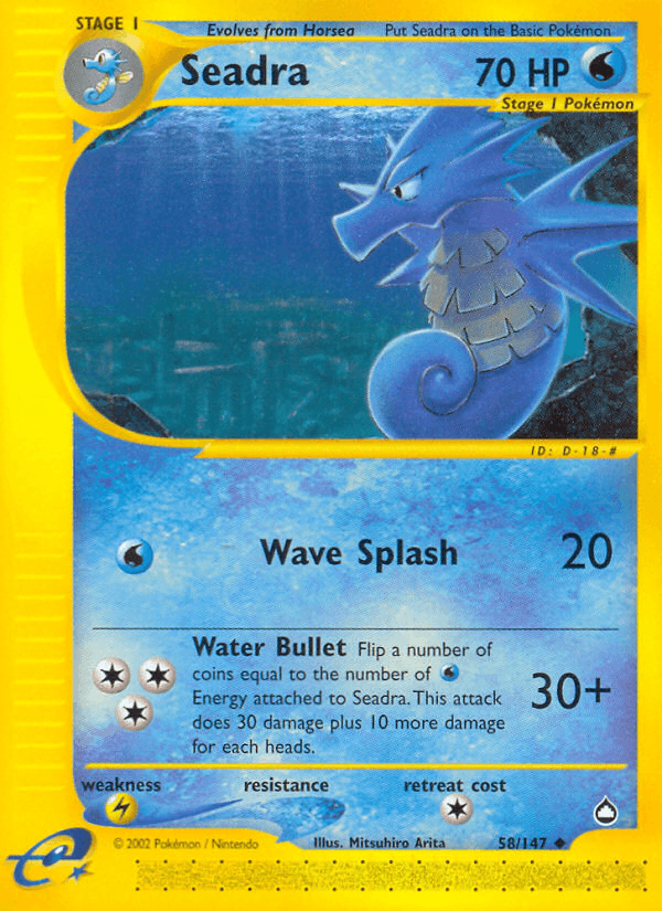 Carta Pokémon Seadra 58