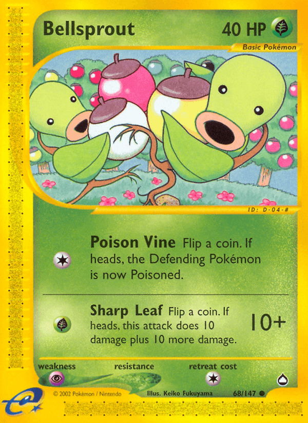 Carta Pokémon Bellsprout 68