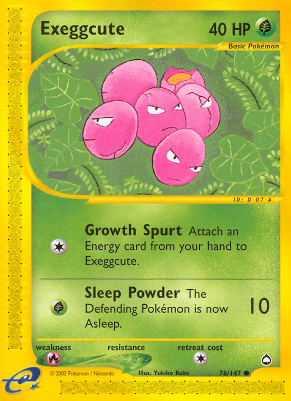 Carta Pokémon Exeggcute 76