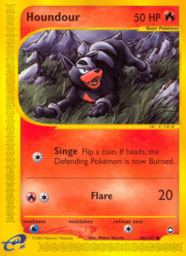 Carta Pokémon Houndour 86