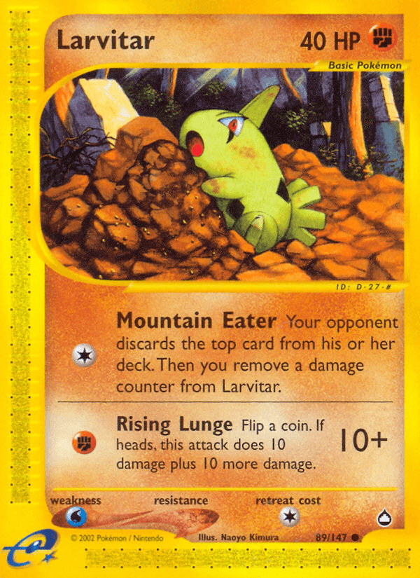 Carta Pokémon Larvitar 89