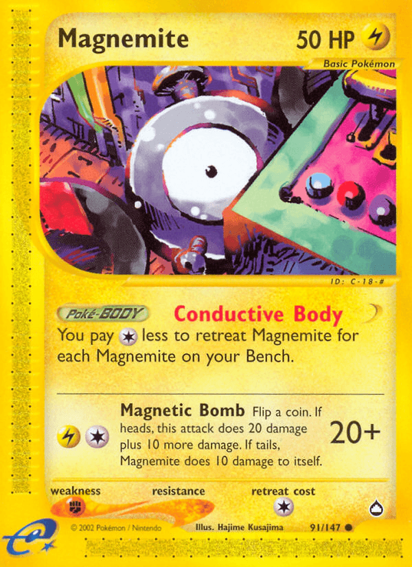 Carta Pokémon Magnemite 91