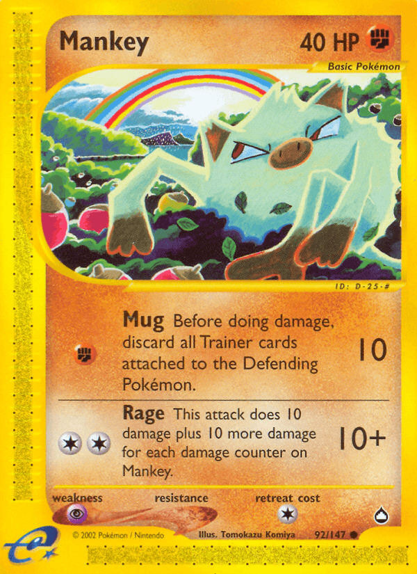 Carta Pokémon Mankey 92