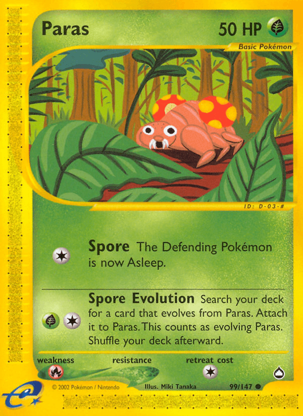 Carta Pokémon Paras 99