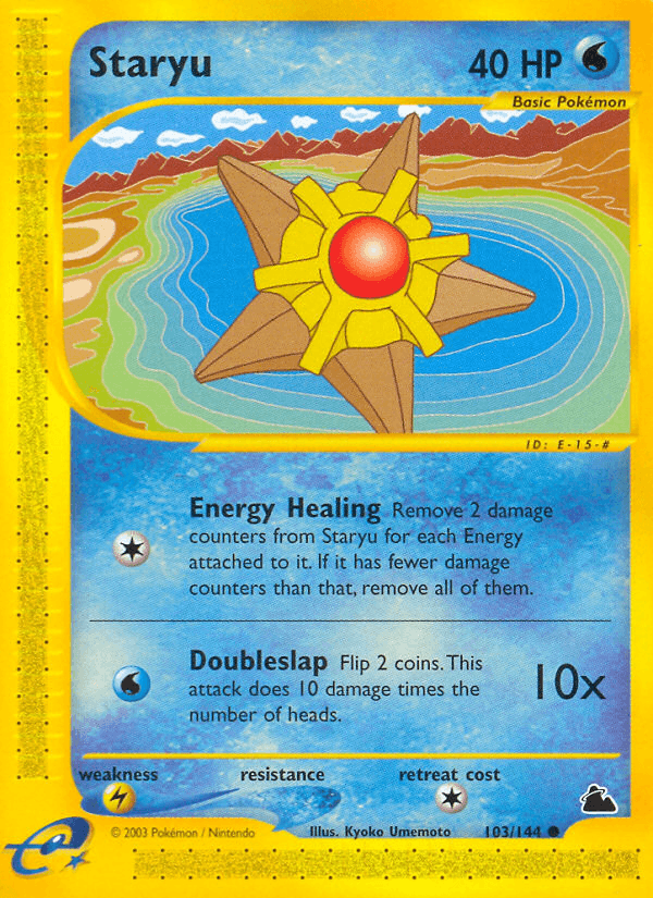 Carta Pokémon Staryu 103