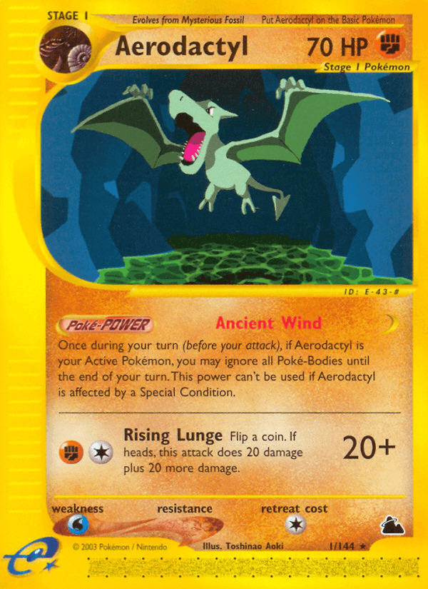 Carta Pokémon Aerodactyl 1