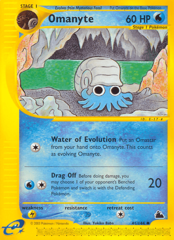 Carta Pokémon Omanyte 41
