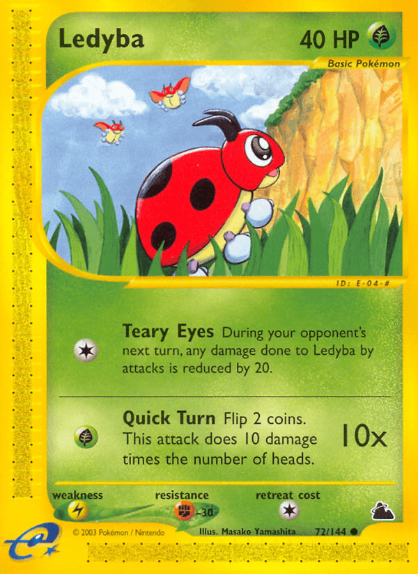 Carta Pokémon Ledyba 72