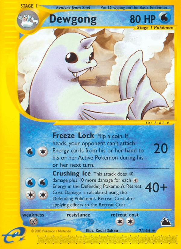 Carta Pokémon Dewgong 7