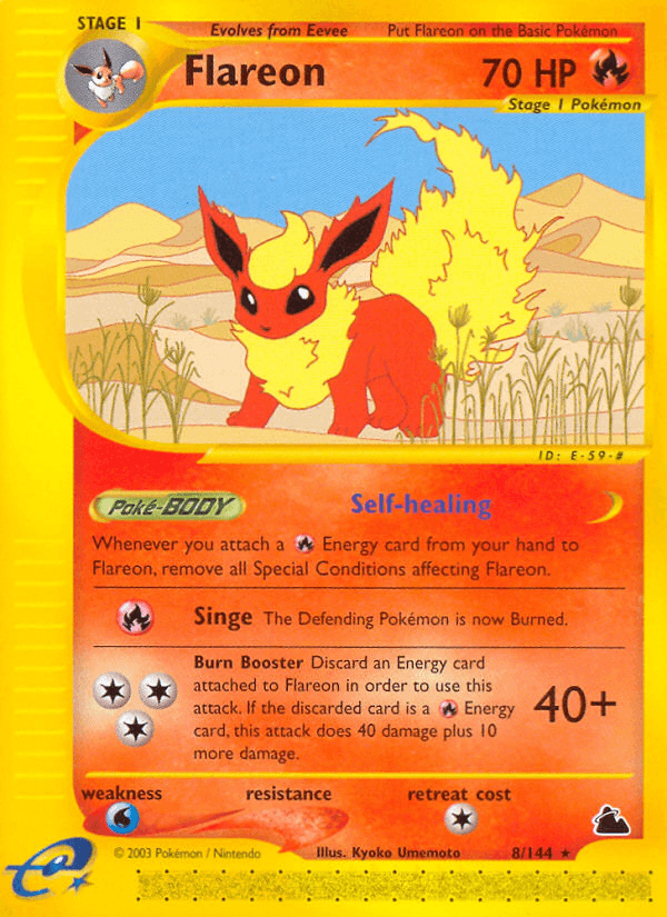 Carta Pokémon Flareon 8