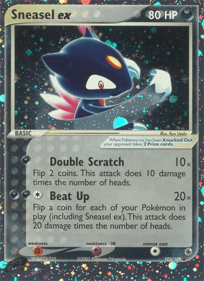 Carta Pokémon Sneasel ex 103