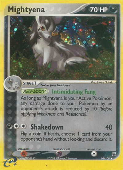 Carta Pokémon Mightyena 10