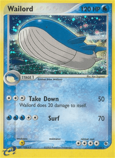 Carta Pokémon Wailord 14