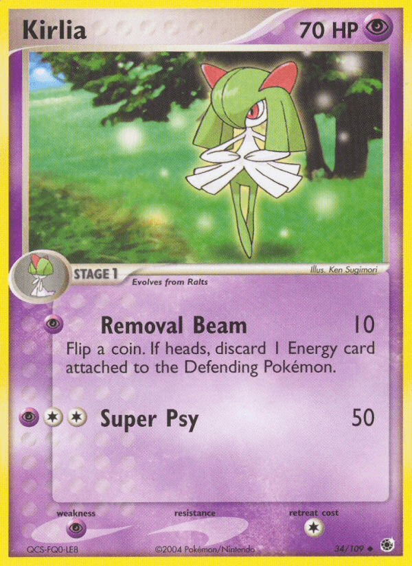 Carta Pokémon Kirlia 34
