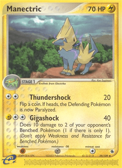 Carta Pokémon Manectric 39