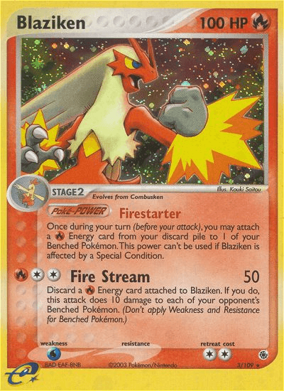 Carta Pokémon Blaziken 3