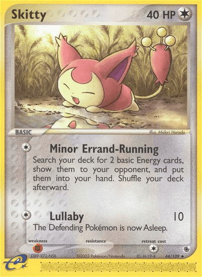 Carta Pokémon Skitty 44 de Ruby & Sapphire