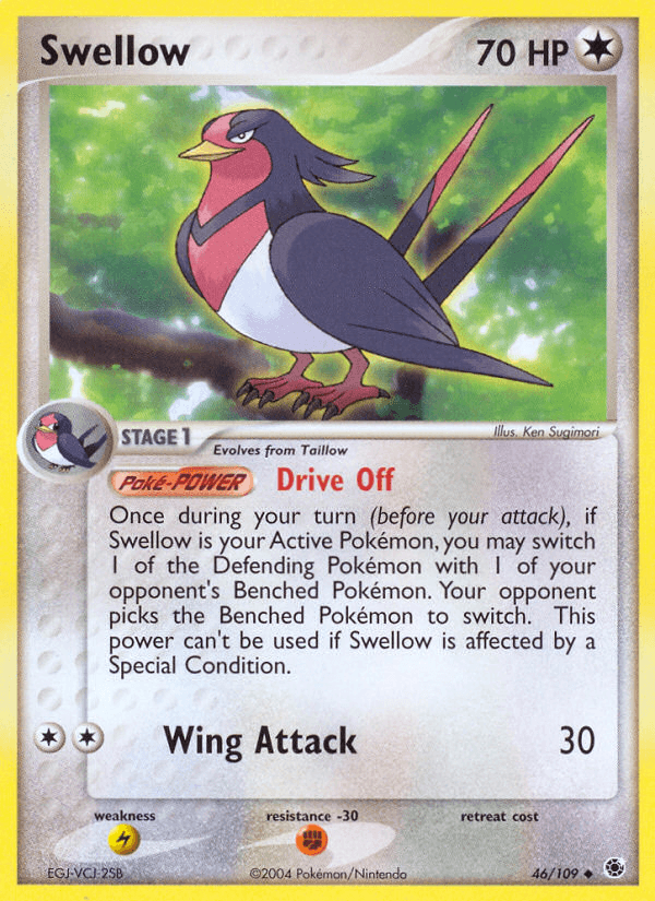 Carta Pokémon Swellow 46 de Ruby & Sapphire