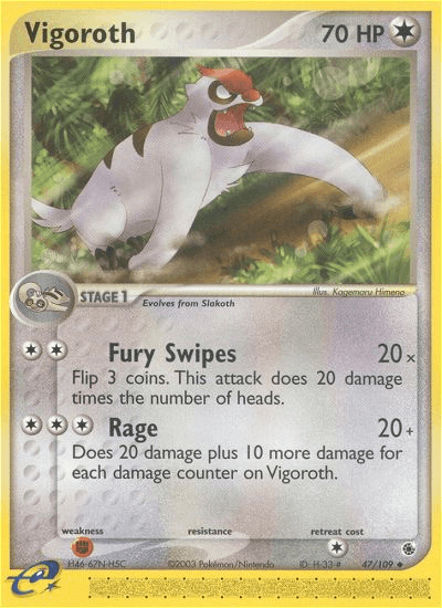 Carta Pokémon Vigoroth 47
