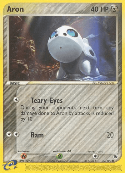 Carta Pokémon Aron 49