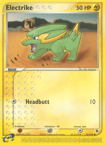 Carta Pokémon Electrike 52