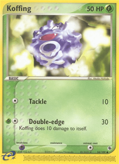Carta Pokémon Koffing 54