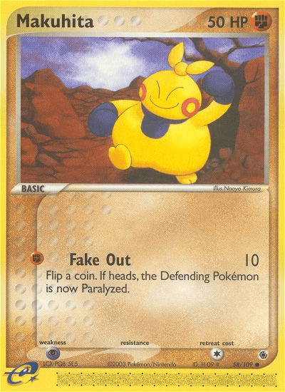 Carta Pokémon Makuhita 58