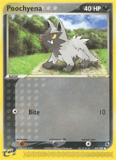 Carta Pokémon Poochyena 63