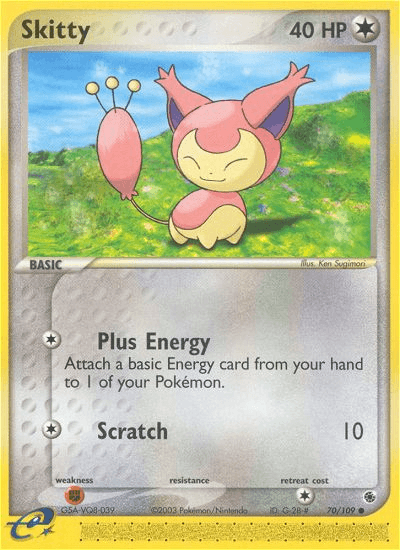 Carta Pokémon Skitty 70