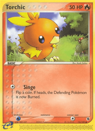 Carta Pokémon Torchic 74