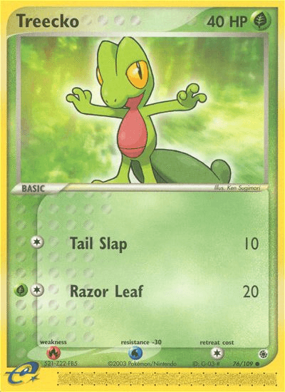 Carta Pokémon Treecko 76