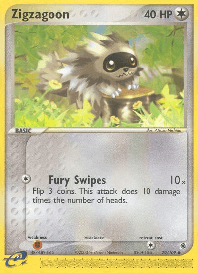 Carta Pokémon Zigzagoon 79