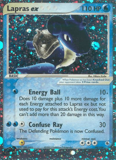 Carta Pokémon Lapras ex 99 de Ruby & Sapphire