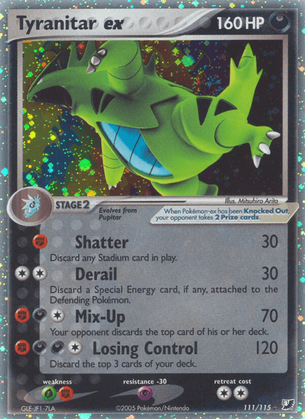 Carta Pokémon Tyranitar ex 111