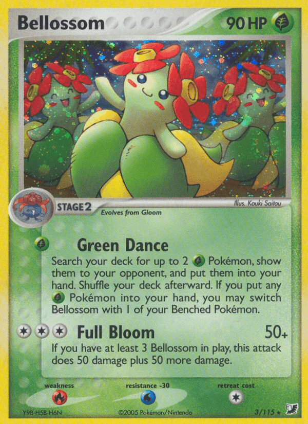 Carta Pokémon Bellossom 3