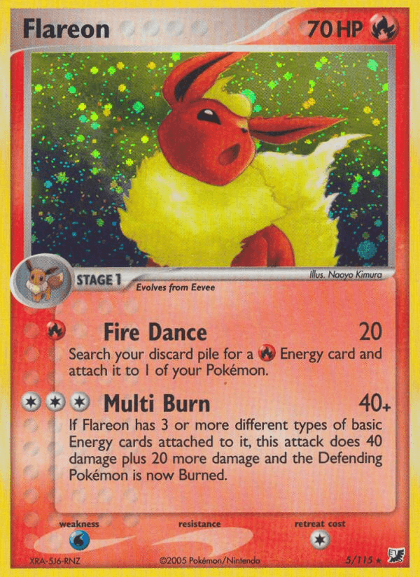 Carta Pokémon Flareon 5