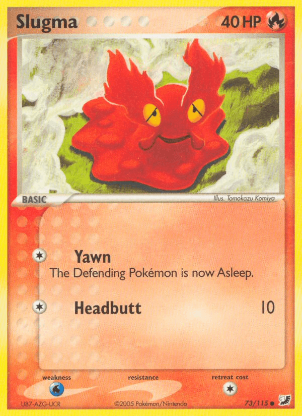 Carta Pokémon Slugma 73